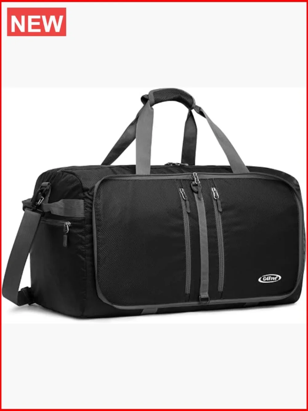 Foldable Duffel Bag, Water-Repellent Travel Backpack, Lightweight Carry-On for